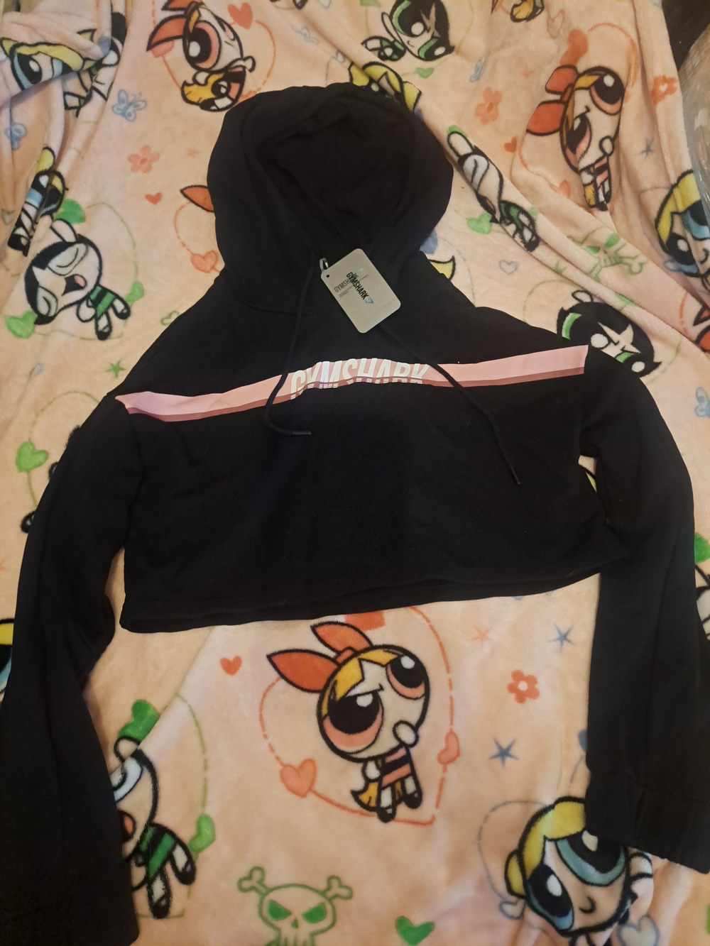 Gymshark Cropped Black Hoodie